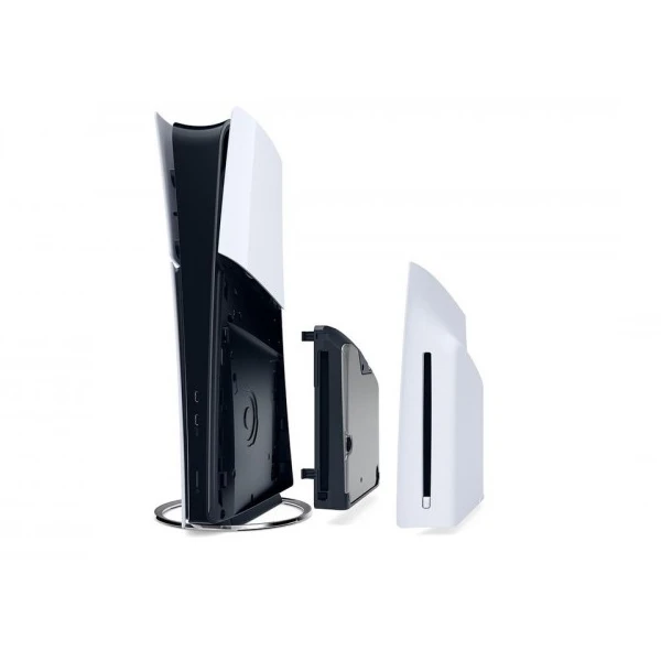 کنسول بازی سونی مدل PlayStation 5 Slim Digital Edition ظرفیت 1 ترابایت ریجن 2016B اروپا به همراه دسته اضافی و پایه شارژر